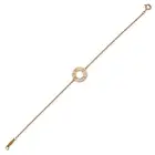 TIFFANY & CO., A DIAMOND ATLAS BRACELET comprising circular disc with cut out Roman numerals,