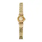 TITONI, A VINTAGE WRISTWATCH in yellow gold, the circular watch face with baton hour markers, on a
