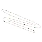 NO RESERVE - A MULTI GEM CHAIN NECKLACE comprising a trace chain set with round cut rubies,