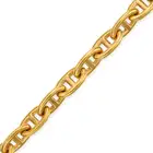 HERMES, A CHAIN D'ANCRE BRACELET in gilded silver, comprising a row of mariner links, signed Hermes,