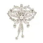 AN IMPORTANT ANTIQUE BELLE EPOQUE DIAMOND BOW BROOCH designed as a bow, set with a principal old