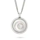 CHOPARD, A CHAMPAGNE DIAMOND HAPPY SPIRIT NECKLACE the circular pendant comprising a locket with a