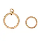 NO RESERVE - TWO ANTIQUE GEORGIAN SPLIT RINGS in yellow gold, both with chased foliate designs, no