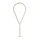 AN ANTIQUE T BAR NECKLACE in 9ct yellow gold, comprising a belcher chain suspending a length of