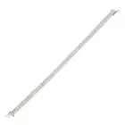 A DIAMOND BRACELET in 18ct white gold, comprising two rows of princess cut diamonds totalling 6.5-