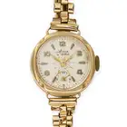 NO RESERVE - ARIA, A VINTAGE WRISTWATCH the circular watch face with Arabic and baton hour