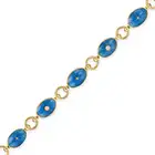 VICTOR MAYER FOR FABERGE, A DIAMOND AND ENAMEL BRACELET in 18ct yellow gold, comprising a row of