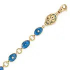 VICTOR MAYER FOR FABERGE, A DIAMOND AND ENAMEL BRACELET in 18ct yellow gold, comprising a row of