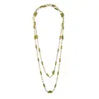 LALIQUE, A FINE ANTIQUE ART NOUVEAU ENAMEL PEACOCK FEATHER SAUTOIR NECKLACE, CIRCA 1890 in 18ct