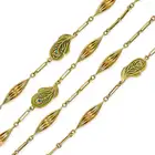 LALIQUE, A FINE ANTIQUE ART NOUVEAU ENAMEL PEACOCK FEATHER SAUTOIR NECKLACE, CIRCA 1890 in 18ct