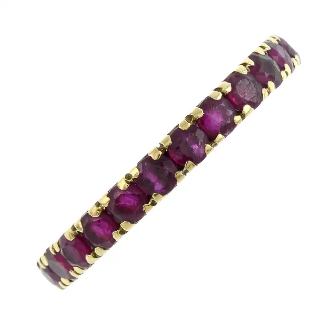 Ruby full eternity ring