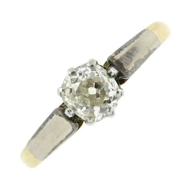 Mid 20th century diamond single-stone ring