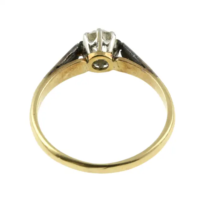 Mid 20th century diamond single-stone ring