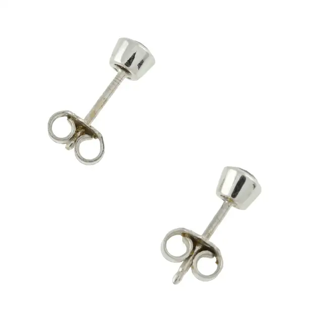 Diamond single-stone stud earrings