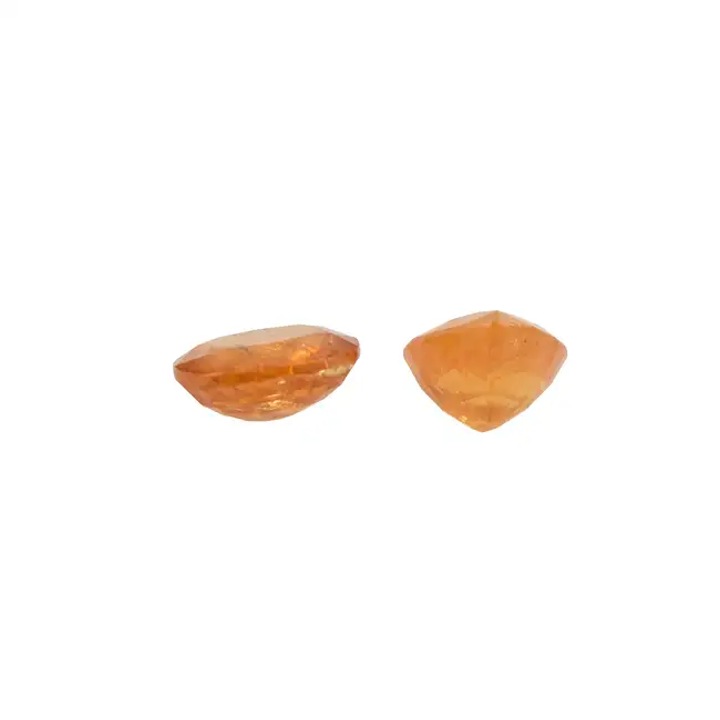 Two vari-shape spessartine garnets, 7.83ct