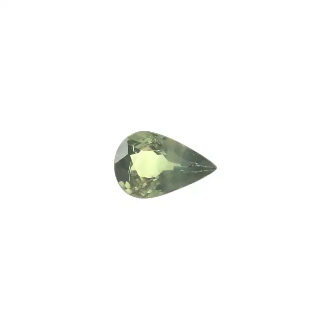 Pear-shape green sapphire, 1.23ct