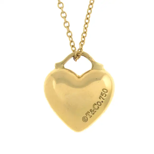 Heart pendant, with 18ct gold chain, Tiffany & Co.