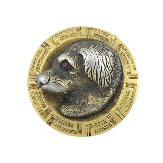 Late 19th century gem-set stickpin head