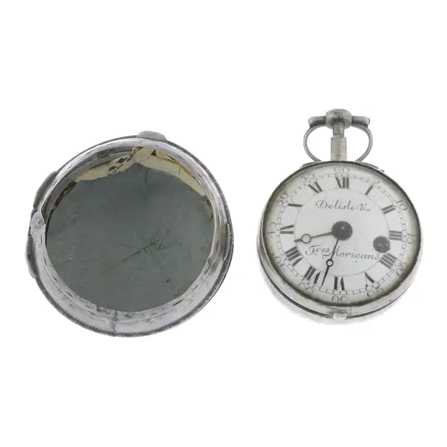 Pair case pocket watch Delisle & Freres Moricand