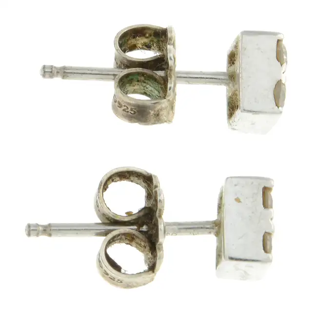 18ct gold diamond cluster stud earrings