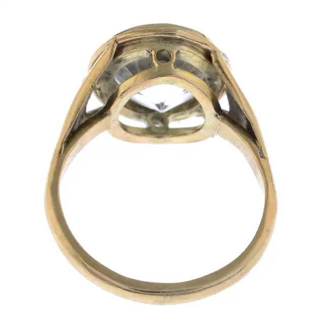 Topaz single-stone ring