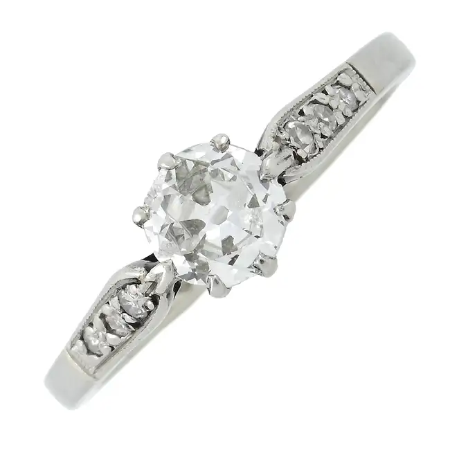 Early 20th century diamond single-stone ring