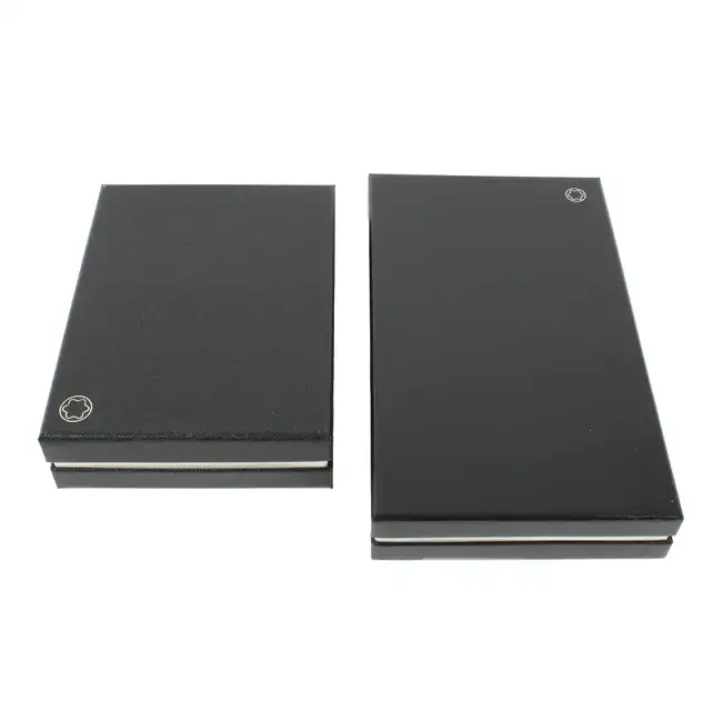 Montblanc black leather pen pouch and wallet