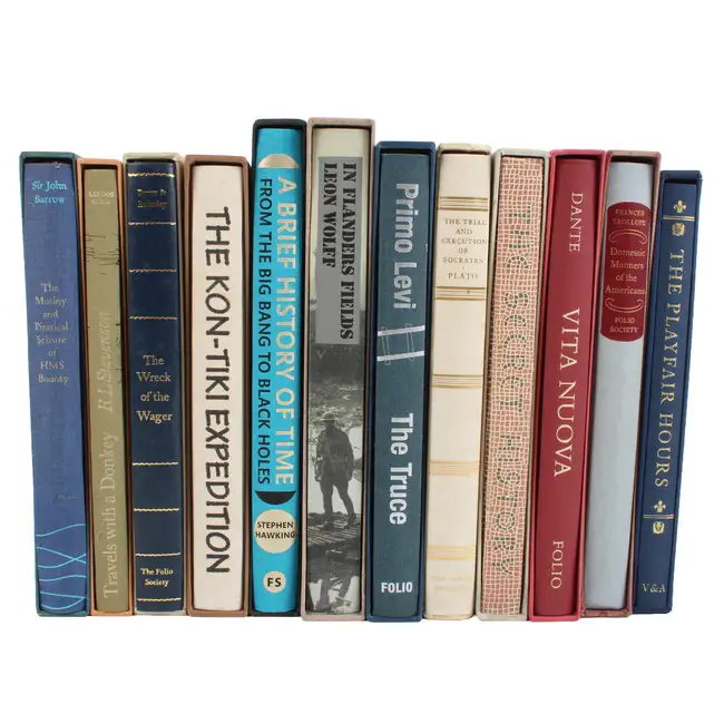 Twelve Folio Society books