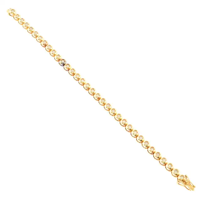 18ct diamond line bracelet