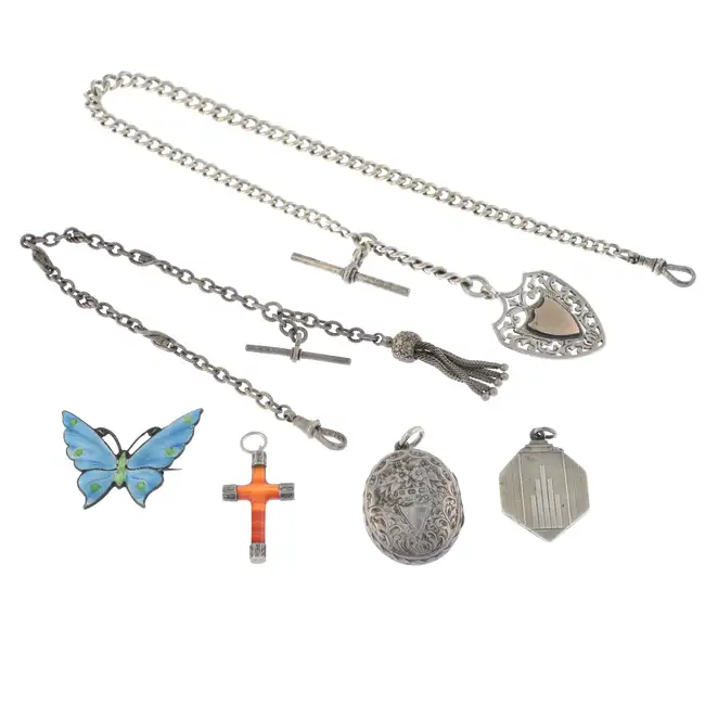 Selection of late Victorian & later jewellery