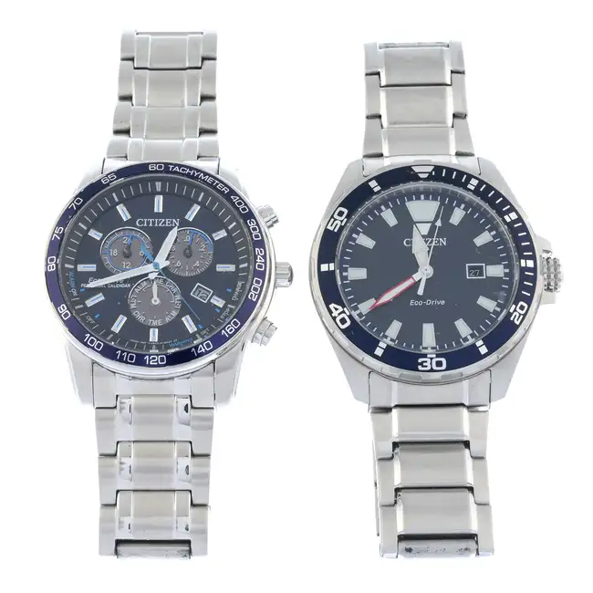 Twenty Citizen watches.