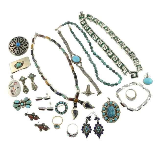 Selection of gem-set jewellery