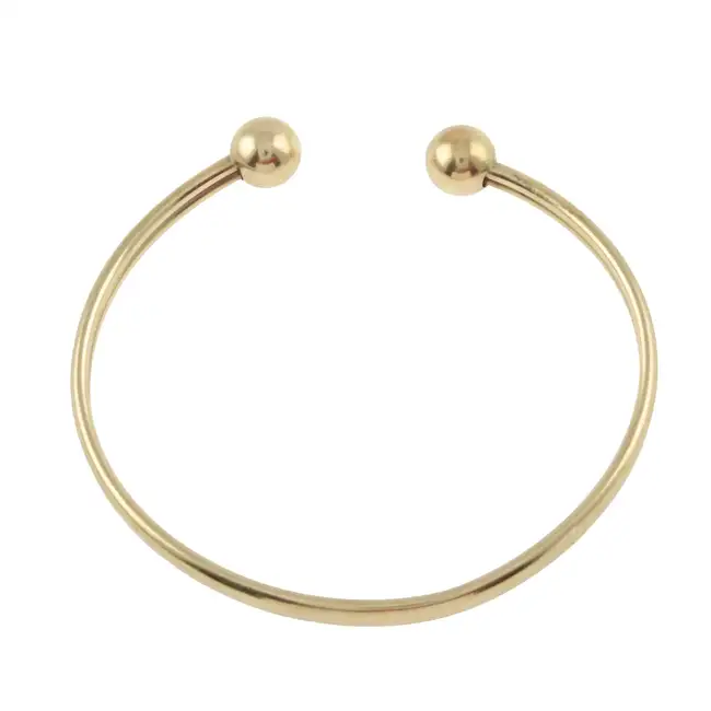 9ct gold cuff bangle