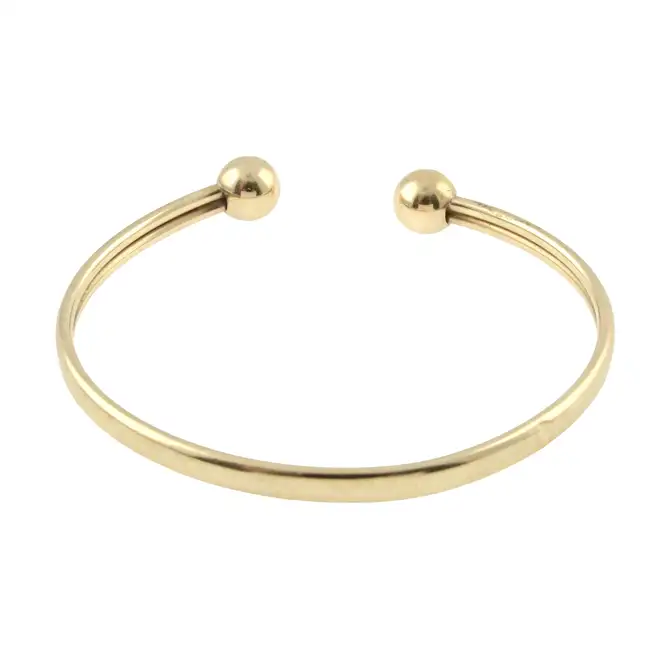 9ct gold cuff bangle