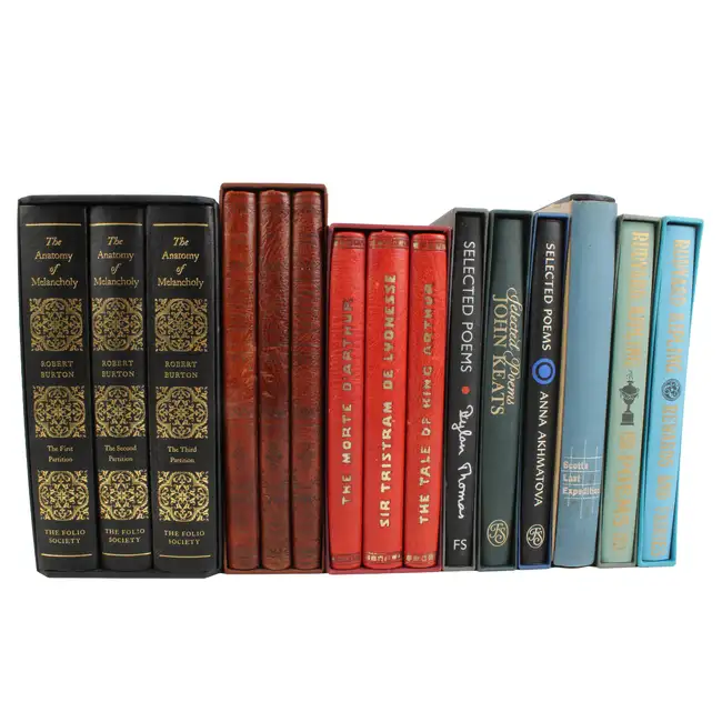 Fifteen Folio Society books