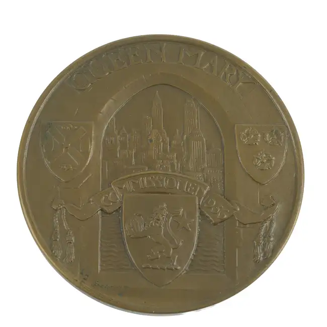 RMS Queen Mary maiden voyage 1936, bronze medal
