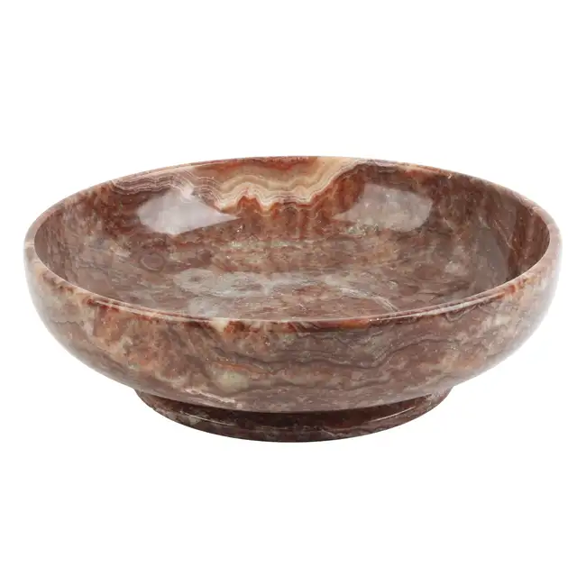 Carved Rouge Agate Bowl