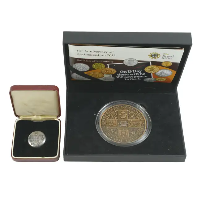 Royal Mint, 40th Anniversary of Decimalisation 2011, bronze medal, Queen’s Award to Industry...