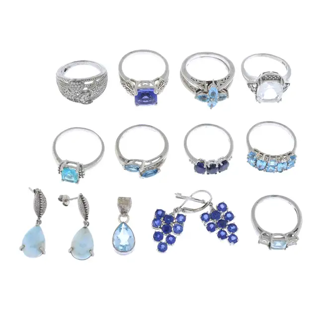 Assorted gem-set jewellery