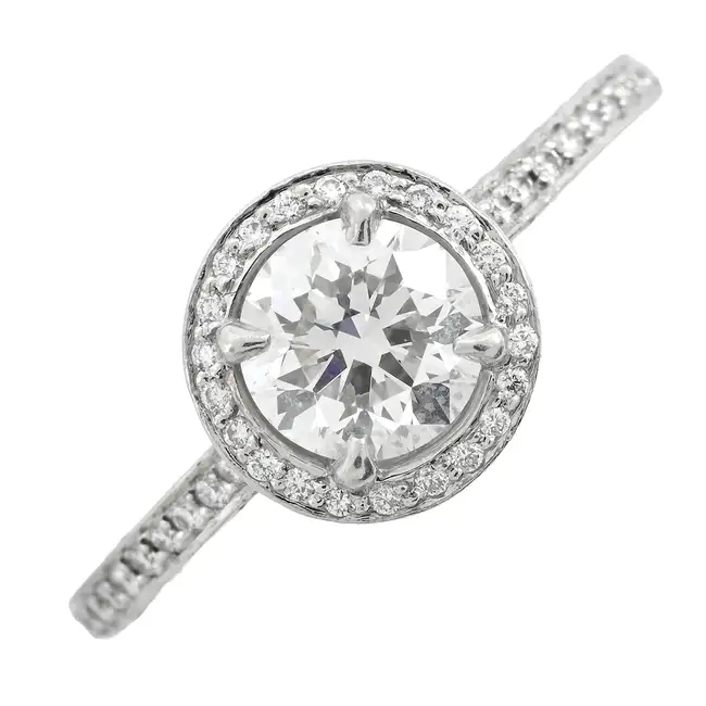Platinum diamond cluster ring, by Boodles 