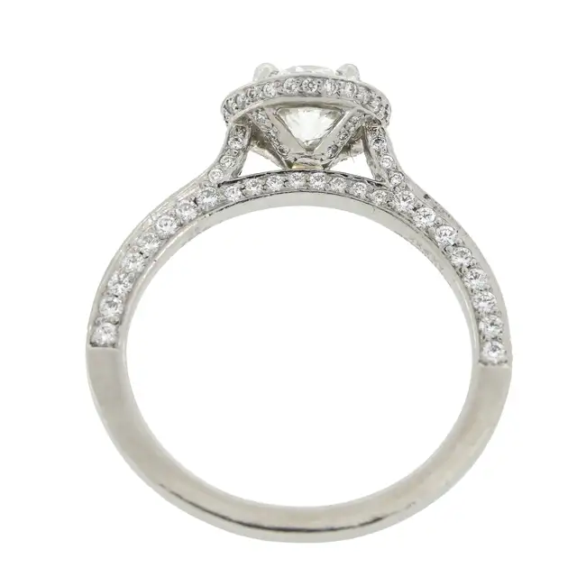 Platinum diamond cluster ring, by Boodles 
