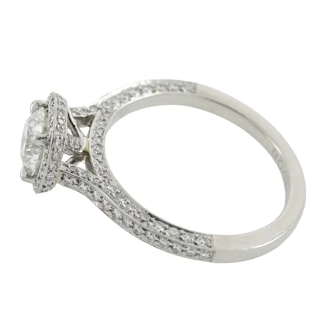 Platinum diamond cluster ring, by Boodles 