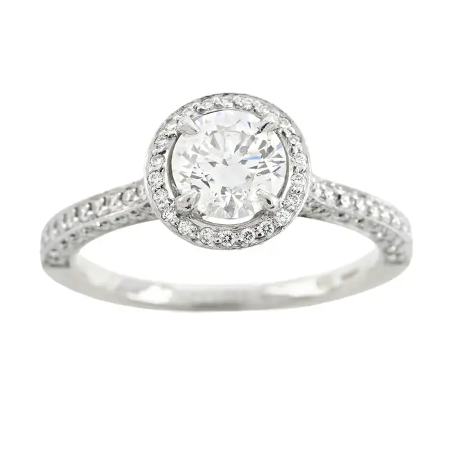 Platinum diamond cluster ring, by Boodles 