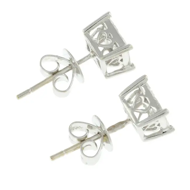 Diamond cluster stud earrings