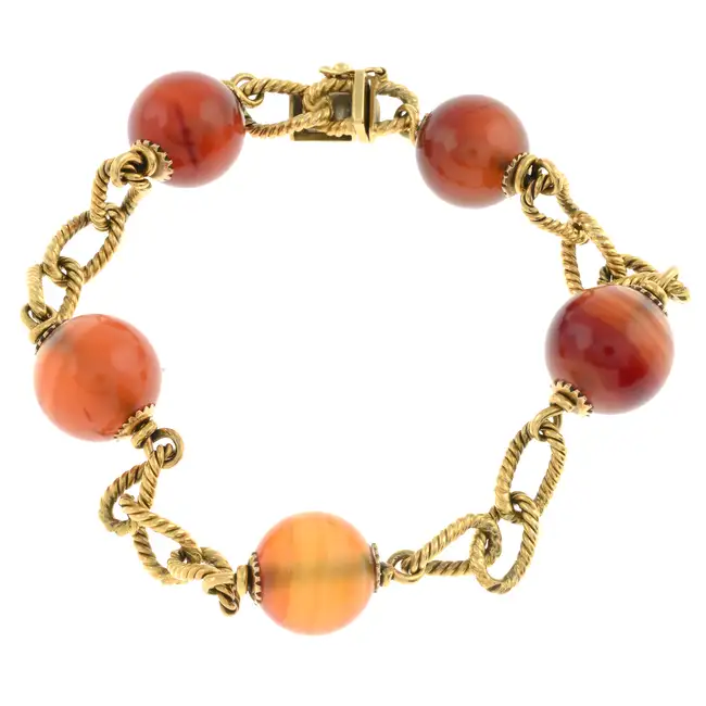 Banded agate bracelet 