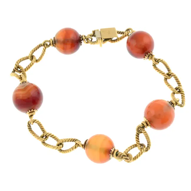 Banded agate bracelet 