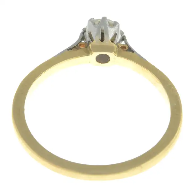 Mid 20th century diamond single-stone ring