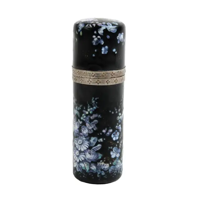 Enamelled scent bottle
