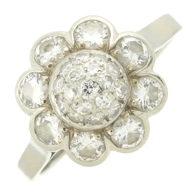 Diamond cluster ring