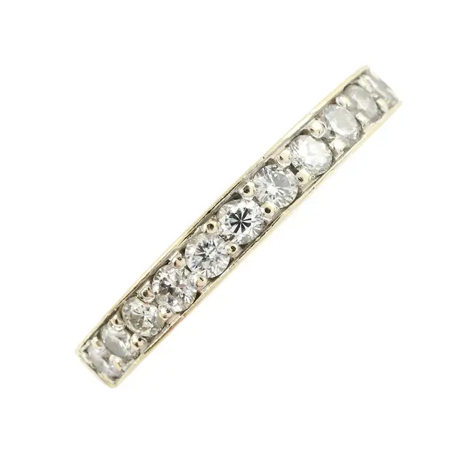 Diamond half eternity ring